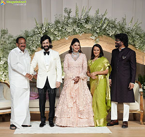 Akhil Akkineni and Zainab Ravdjee's Wedding Reception