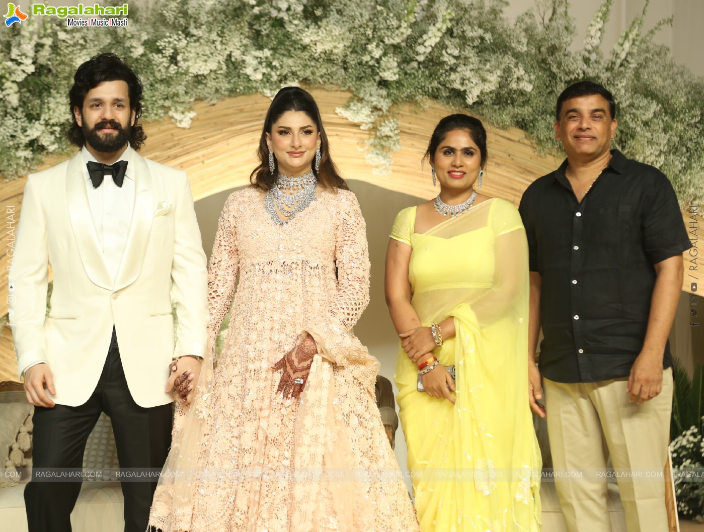Akhil Akkineni and Zainab Ravdjee's Wedding Reception