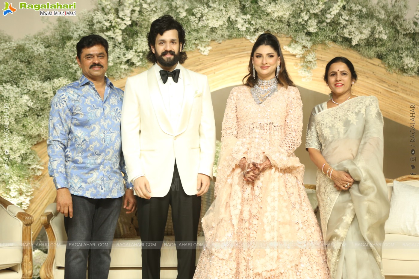 Akhil Akkineni and Zainab Ravdjee's Wedding Reception