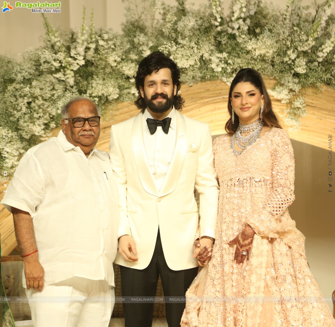 Akhil Akkineni and Zainab Ravdjee's Wedding Reception