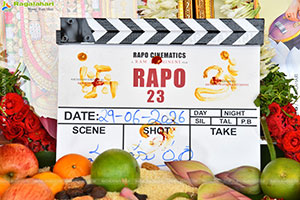 RAPO23 New Movie Launch and Opening Pooja Ceremony Event 