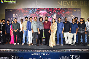 Satya Dev's Rao Bahadur Movie More Than A Teaser Launch Even