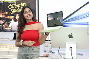Rashi Singh Launch Apple Days at Bajaj Electronics Store