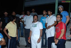 Tollywood Stars Practice Cricket