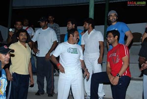 Tollywood Stars Practice Cricket