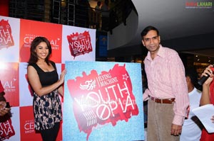 Richa Gangopadhyay Launches Logo for Flying Machine's Yuthopia Fest at Hyderabad Central