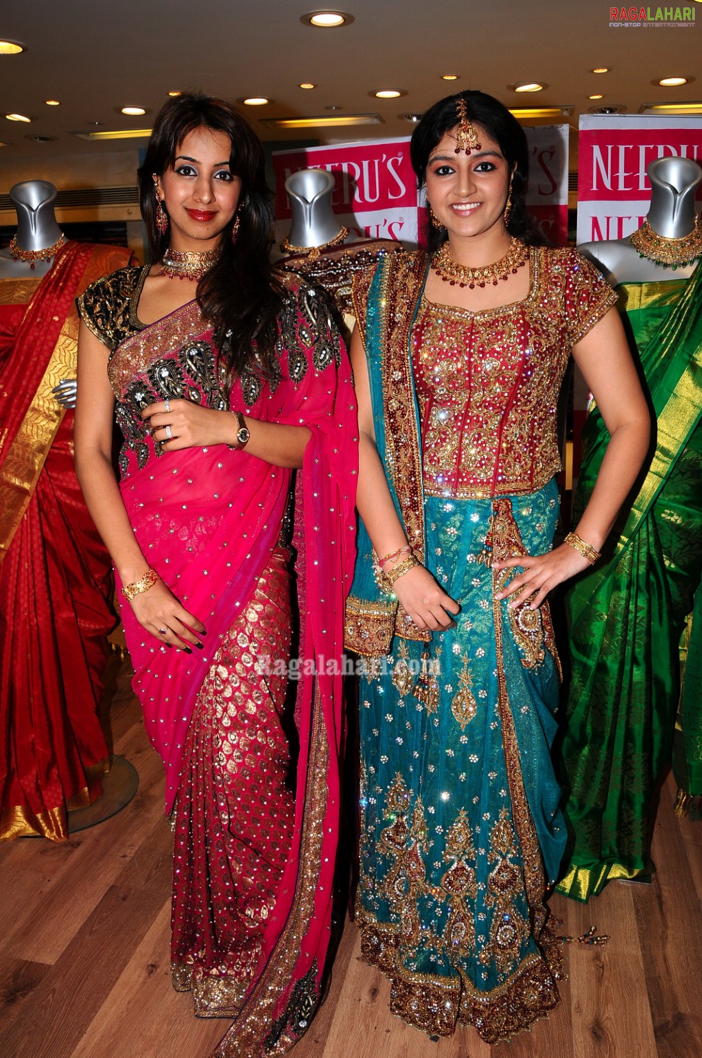 Sanjana, Shanthi Rao at Neeru's Bridal Collection 2010