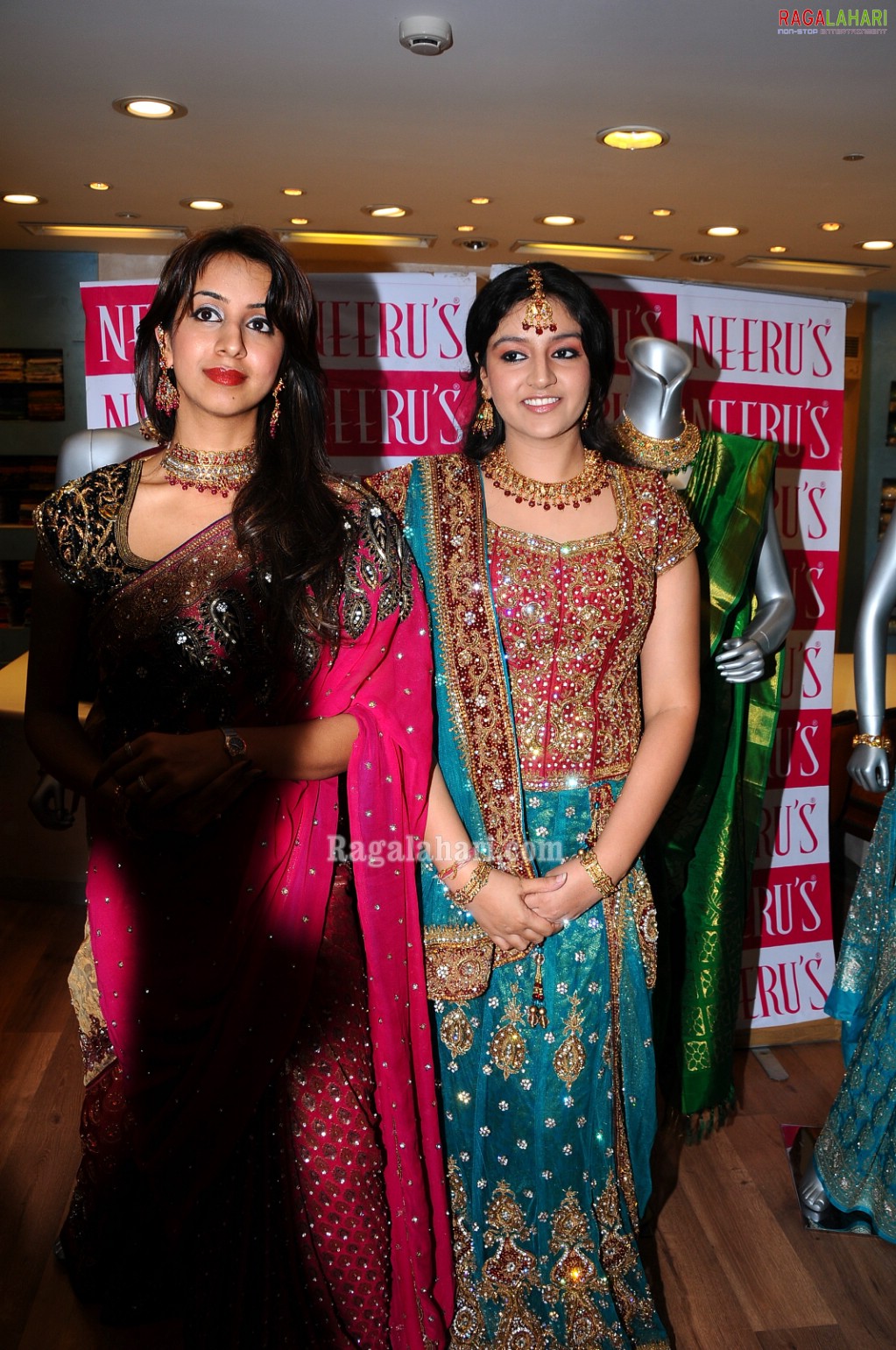 Sanjana, Shanthi Rao at Neeru's Bridal Collection 2010