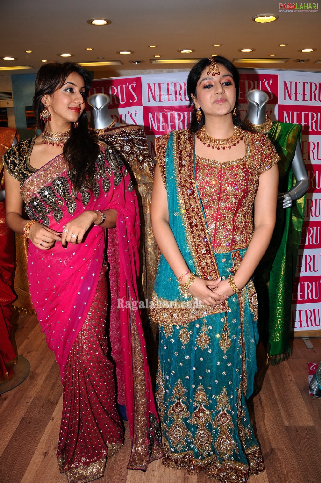 Sanjana, Shanthi Rao at Neeru's Bridal Collection 2010