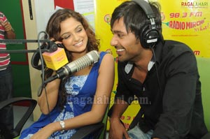 Varun Sandesh & Asmitha Sood at Radio Mirchi