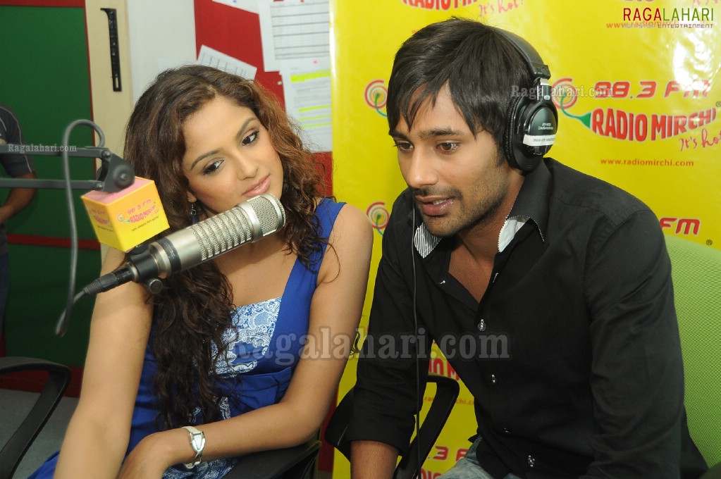 Varun Sandesh & Asmita Sood at Radio Mirchi