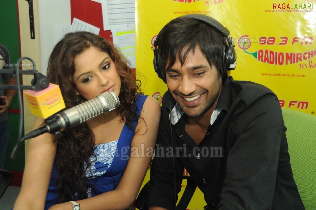 Varun Sandesh & Asmita Sood at Radio Mirchi