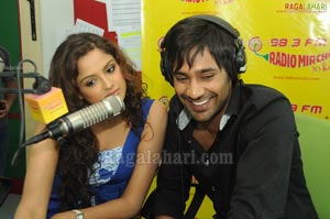 Varun Sandesh & Asmitha Sood at Radio Mirchi