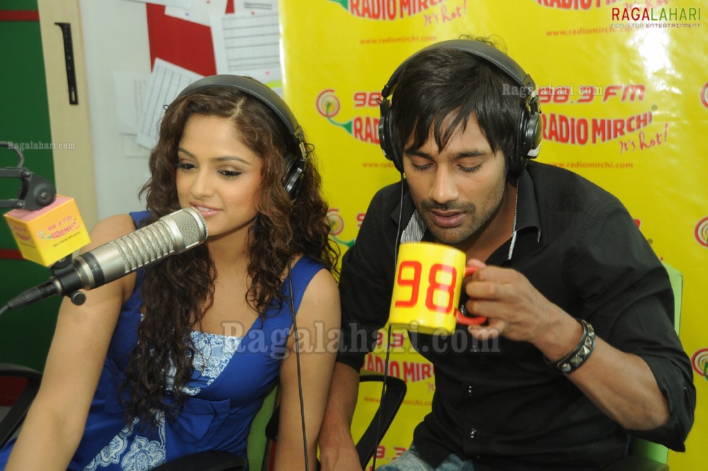 Varun Sandesh & Asmita Sood at Radio Mirchi