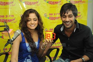 Varun Sandesh & Asmitha Sood at Radio Mirchi