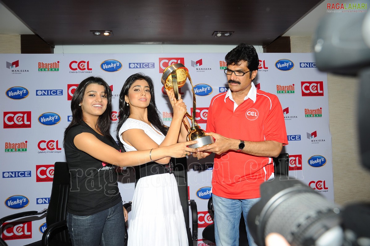 Celebrity Cricket League Trophy Launch