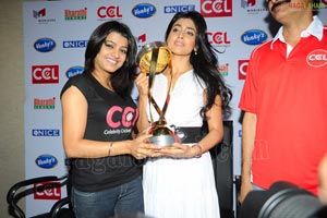 Celebrity Cricket League Trophy Launch