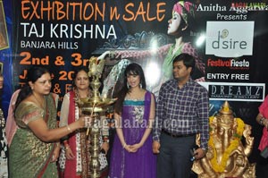 Saloni Launches Desire Exhibition at Taj Krishna