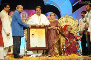 SP Balasubrahmanyam Conferred with Bala Gandharvam