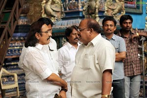 Sri Ramarajyam Working Stills