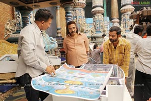 Sri Ramarajyam Working Stills