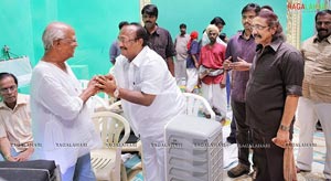 Sri Ramarajyam Working Stills