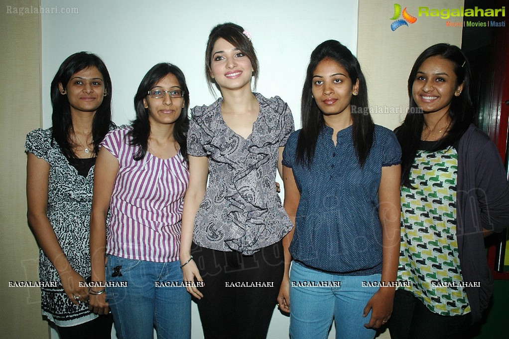 Team Radio Mirchi 98.3 FM Tete-a-tete with Tamanna 