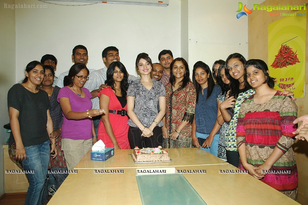 Team Radio Mirchi 98.3 FM Tete-a-tete with Tamanna 