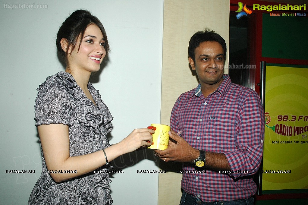 Team Radio Mirchi 98.3 FM Tete-a-tete with Tamanna 