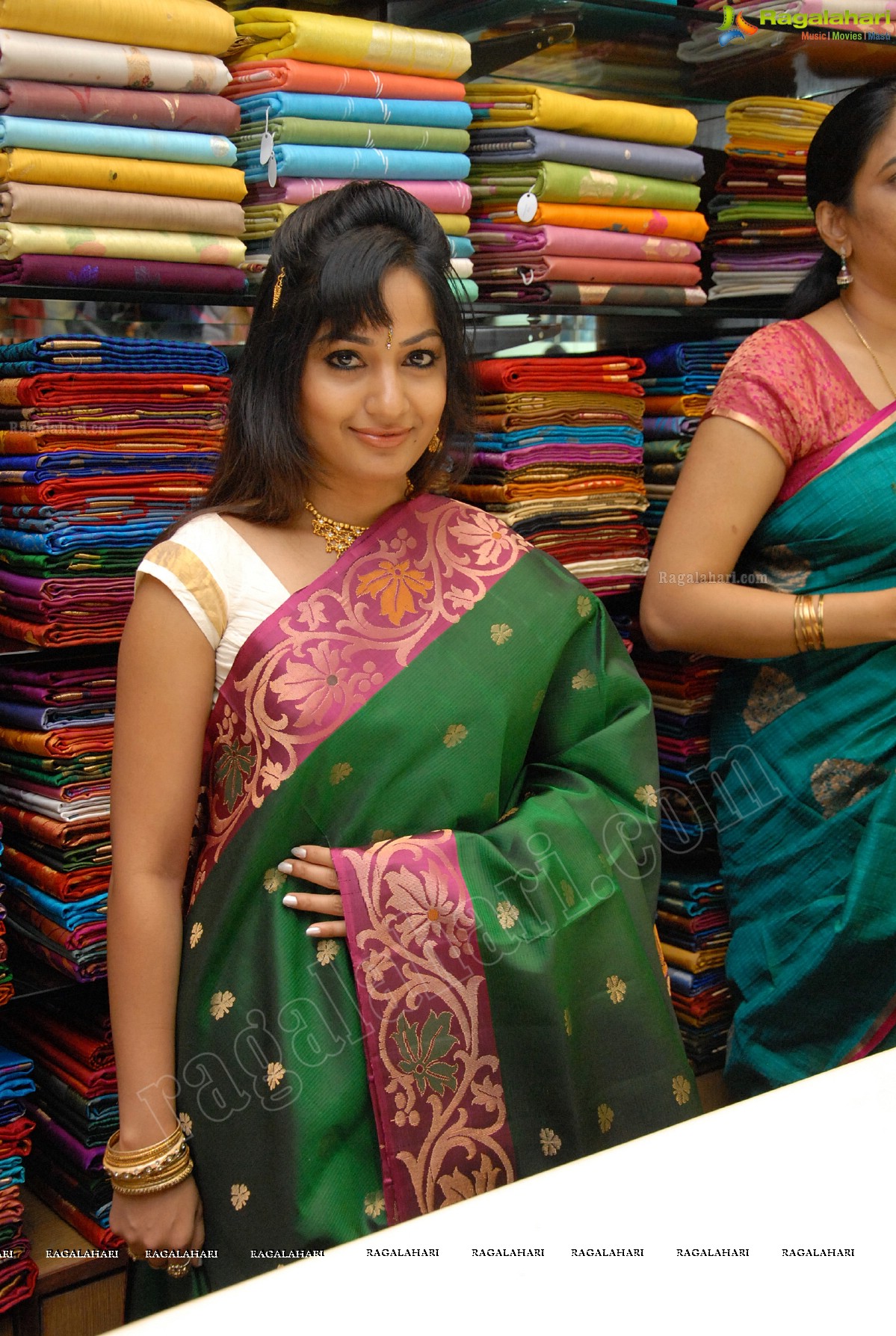 Madhavi Latha at Sreeja Fashions First Anniversary Discount Sale