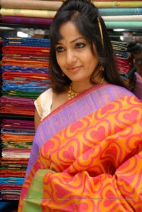 Madhavi Latha at Sreeja Fashions, Hyderabad