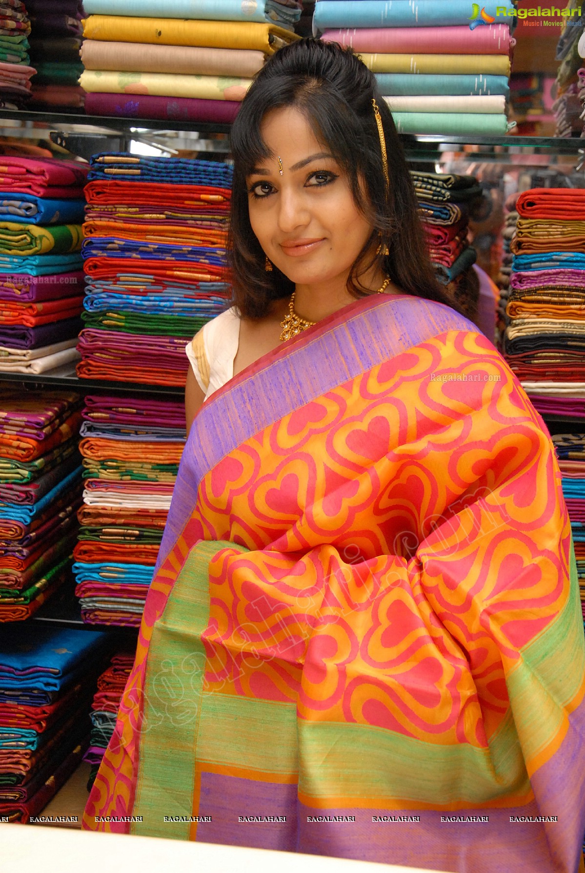 Madhavi Latha at Sreeja Fashions First Anniversary Discount Sale