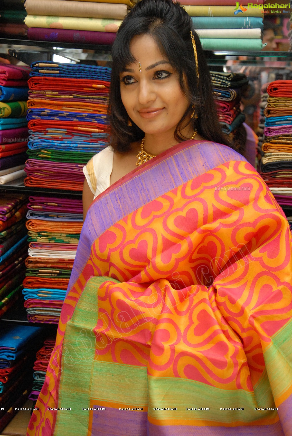 Madhavi Latha at Sreeja Fashions First Anniversary Discount Sale