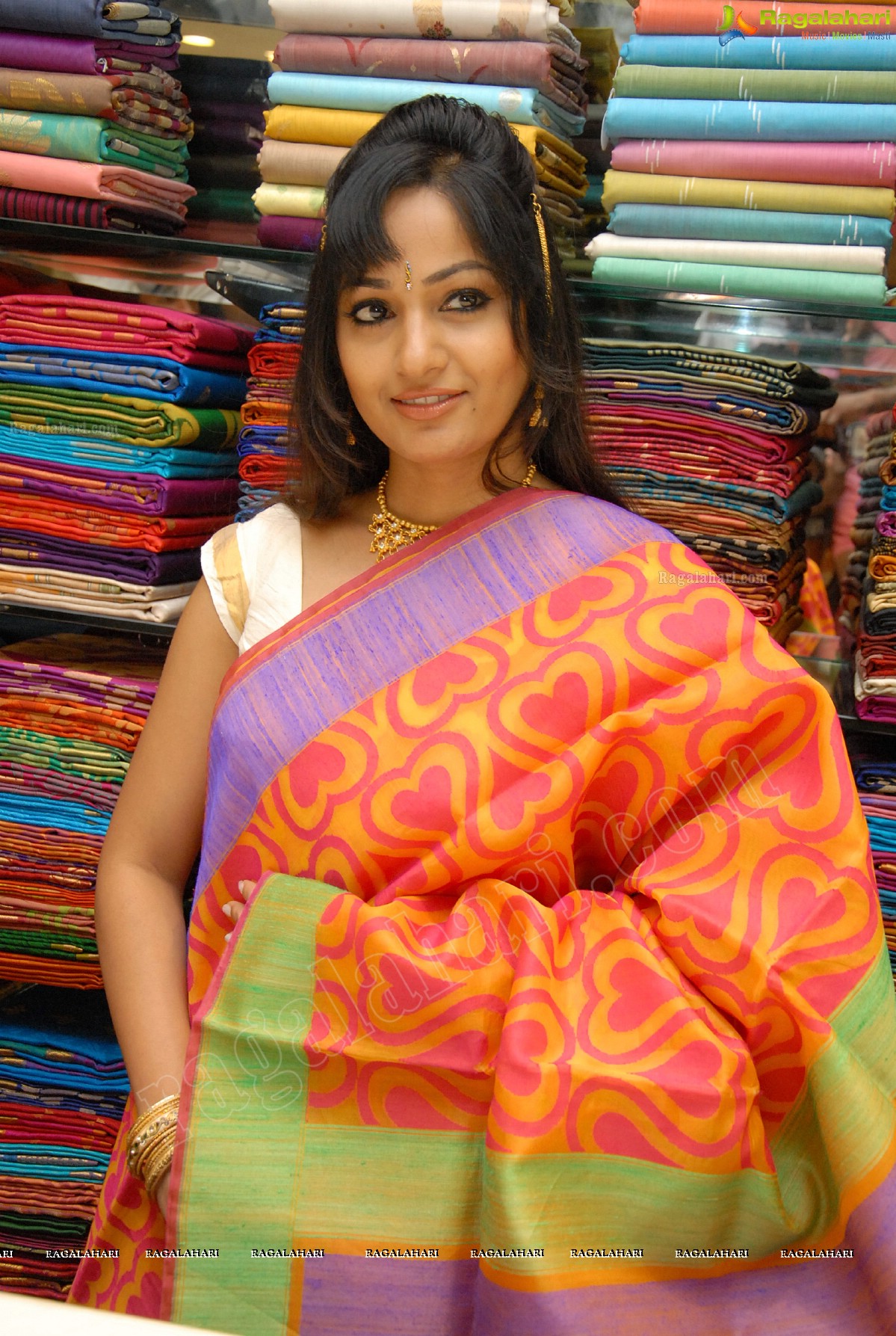 Madhavi Latha at Sreeja Fashions First Anniversary Discount Sale