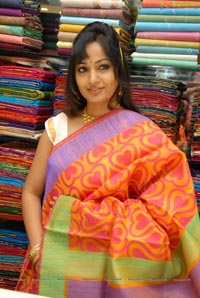 Madhavi Latha at Sreeja Fashions, Hyderabad