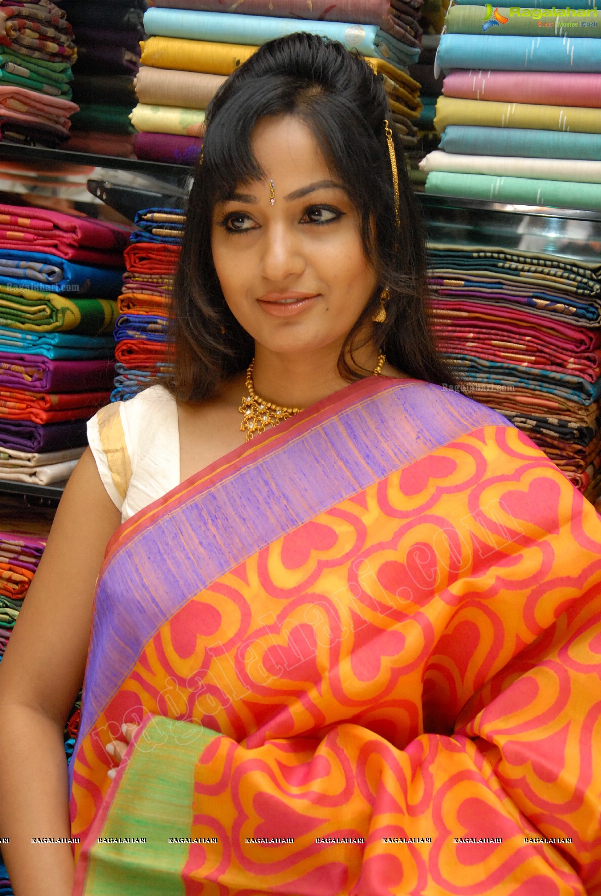 Madhavi Latha at Sreeja Fashions First Anniversary Discount Sale