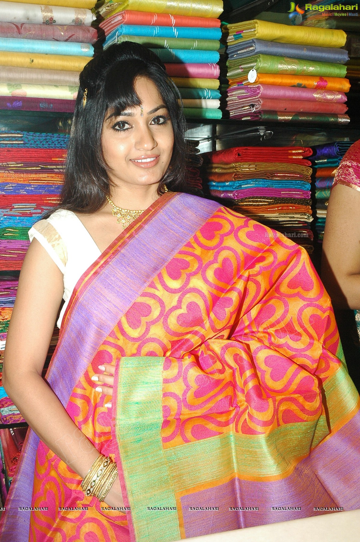 Madhavi Latha at Sreeja Fashions First Anniversary Discount Sale