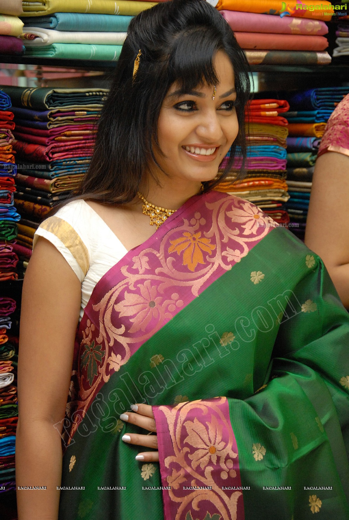 Madhavi Latha at Sreeja Fashions First Anniversary Discount Sale