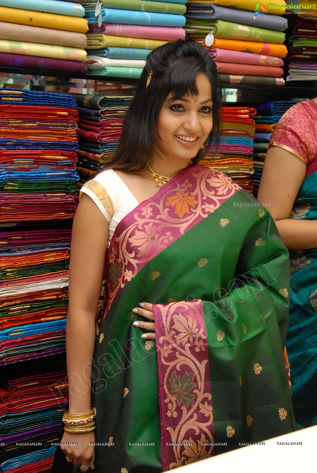 Madhavi Latha at Sreeja Fashions First Anniversary Discount Sale