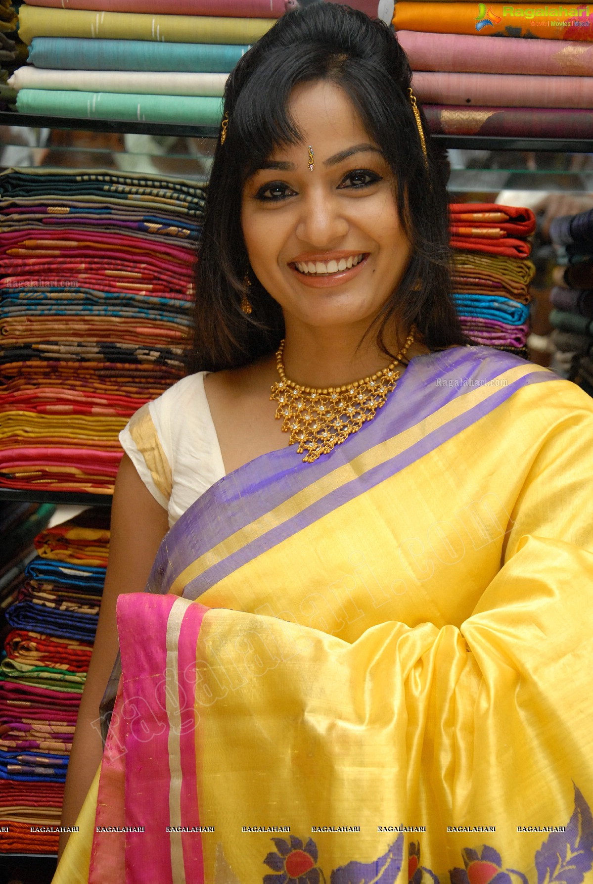 Madhavi Latha at Sreeja Fashions First Anniversary Discount Sale