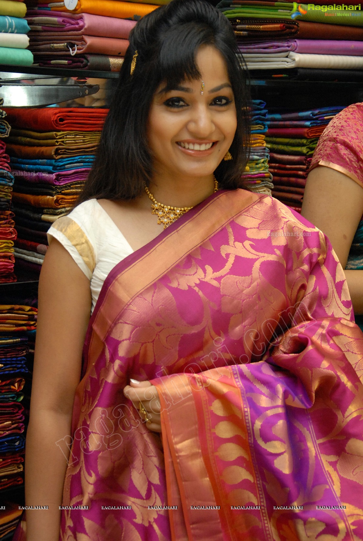 Madhavi Latha at Sreeja Fashions First Anniversary Discount Sale