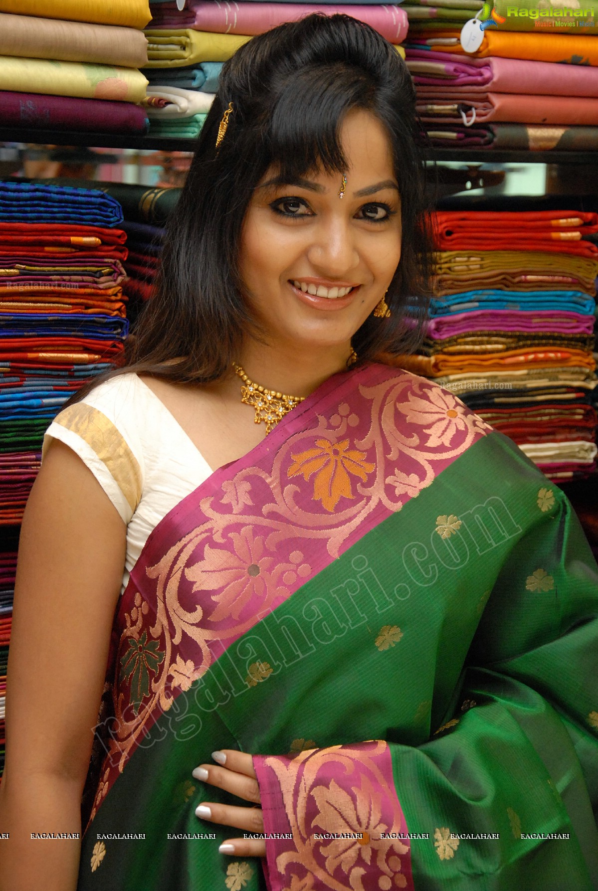 Madhavi Latha at Sreeja Fashions First Anniversary Discount Sale