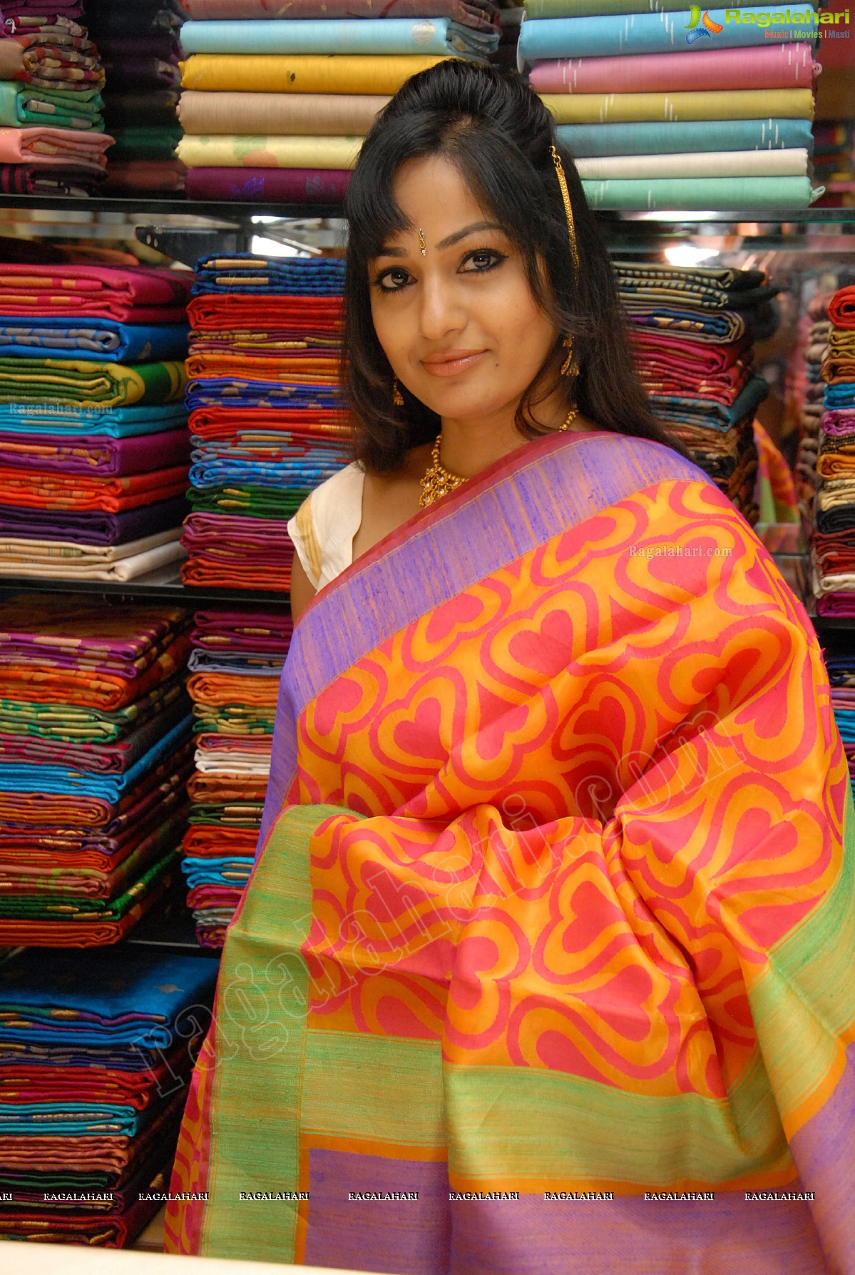 Madhavi Latha at Sreeja Fashions First Anniversary Discount Sale