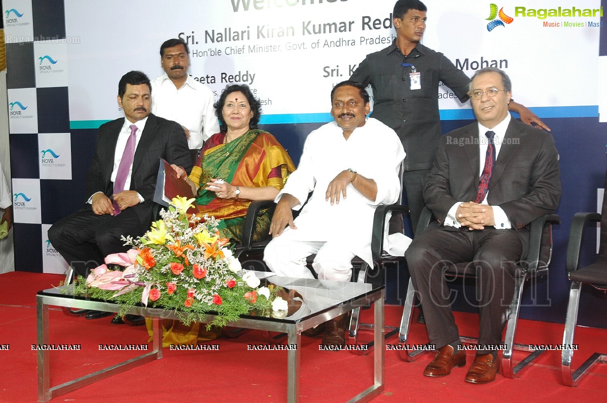 CM Kiran Kumar Reddy inaugurates Nova Specialty Surgery at Nova Medical Centers, Hyd