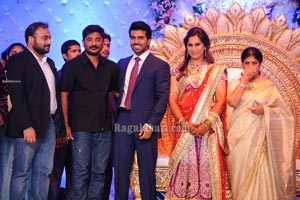 Ram Charan Wedding Reception Photos