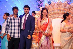 Ram Charan Wedding Reception Photos