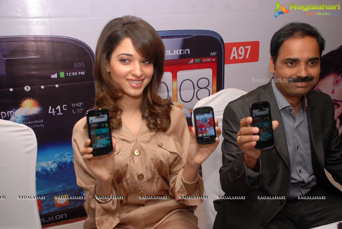Tamanna launches Celkon 1GHz Android Mobiles