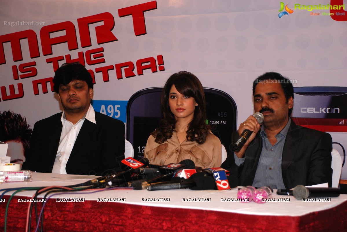 Tamanna launches Celkon 1GHz Android Mobiles