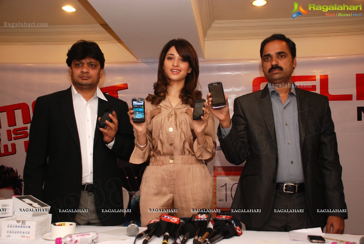 Tamanna launches Celkon 1GHz Android Mobiles