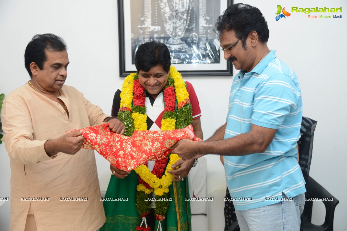 Brahmanandam felicitates Ali